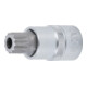 BGS Bit a inserto, azionamento quadro interno 12,5mm, interno multi-dente (per XZN) con foro M16-1
