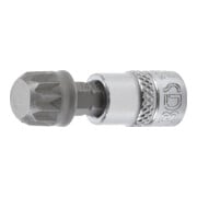 BGS Bit a inserto, azionamento quadro interno 6,3mm (1/4") interno multipunto (per XZN) M12