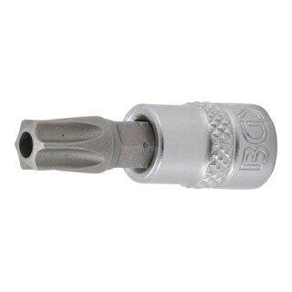 BGS Bit a inserto, azionamento quadro interno 6,3mm (1/4") profilo a T (per TX) con foro