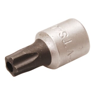 BGS Bit a inserto, azionamento quadro interno 6,3mm (1/4") profilo TS (per TX Plus) con foro