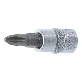 BGS Bit a inserto, azionamento quadro interno 6,3mm con intaglio a croce PH2