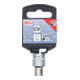 BGS Bit-Adapter mit Haltekugel 8225, Innenvierkant 10 mm (3/8"), Innensechskant 6,3 mm (1/4")-3