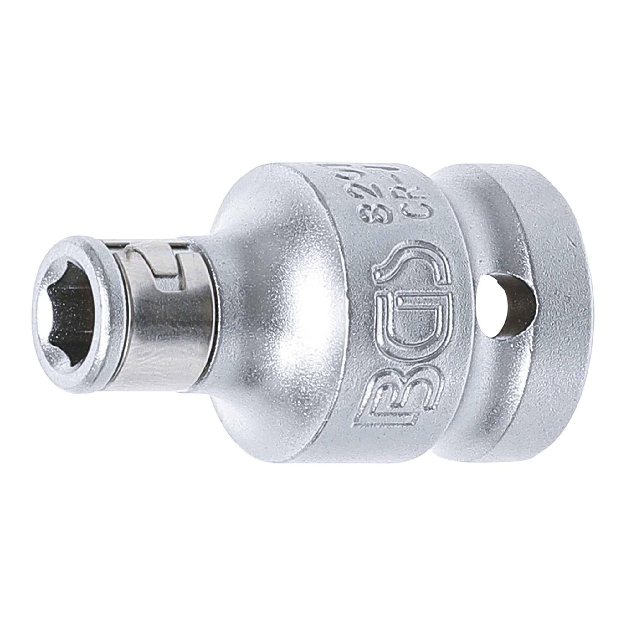 BGS Bit-Adapter mit Haltekugel Innenvierkant 12,5 mm Innensechskant 6,3 mm ; BGS technic