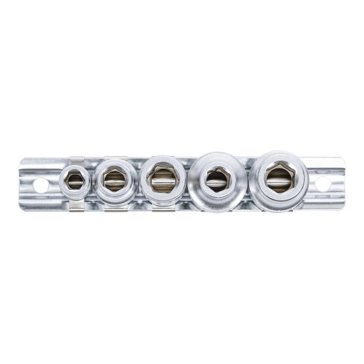 BGS Bit-Adapter-Satz mit Haltekugel Innenvierkant 6,3 mm (1/4") / 10 mm (3/8") / 12,5 mm (1/2") 5-tlg.