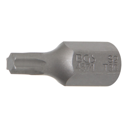 BGS Bit Antrieb Außensechskant 10 mm T-Profil (für Torx) T30