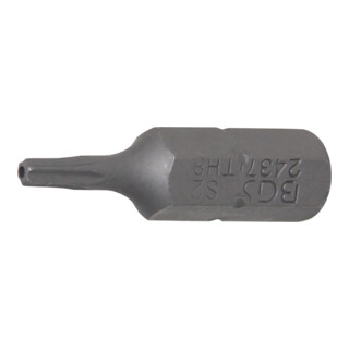 BGS Bit Antrieb Außensechskant 6,3 mm (1/4") T-Profil (für TX) mit Bohrung T8