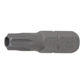 BGS Bit Antrieb Außensechskant 6,3 mm (1/4") T-Profil (für TX) mit Bohrung T30