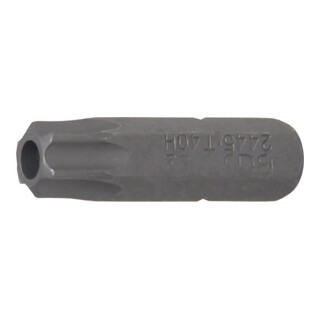 BGS Bit Antrieb Außensechskant 6,3 mm (1/4") T-Profil (für TX) mit Bohrung T9