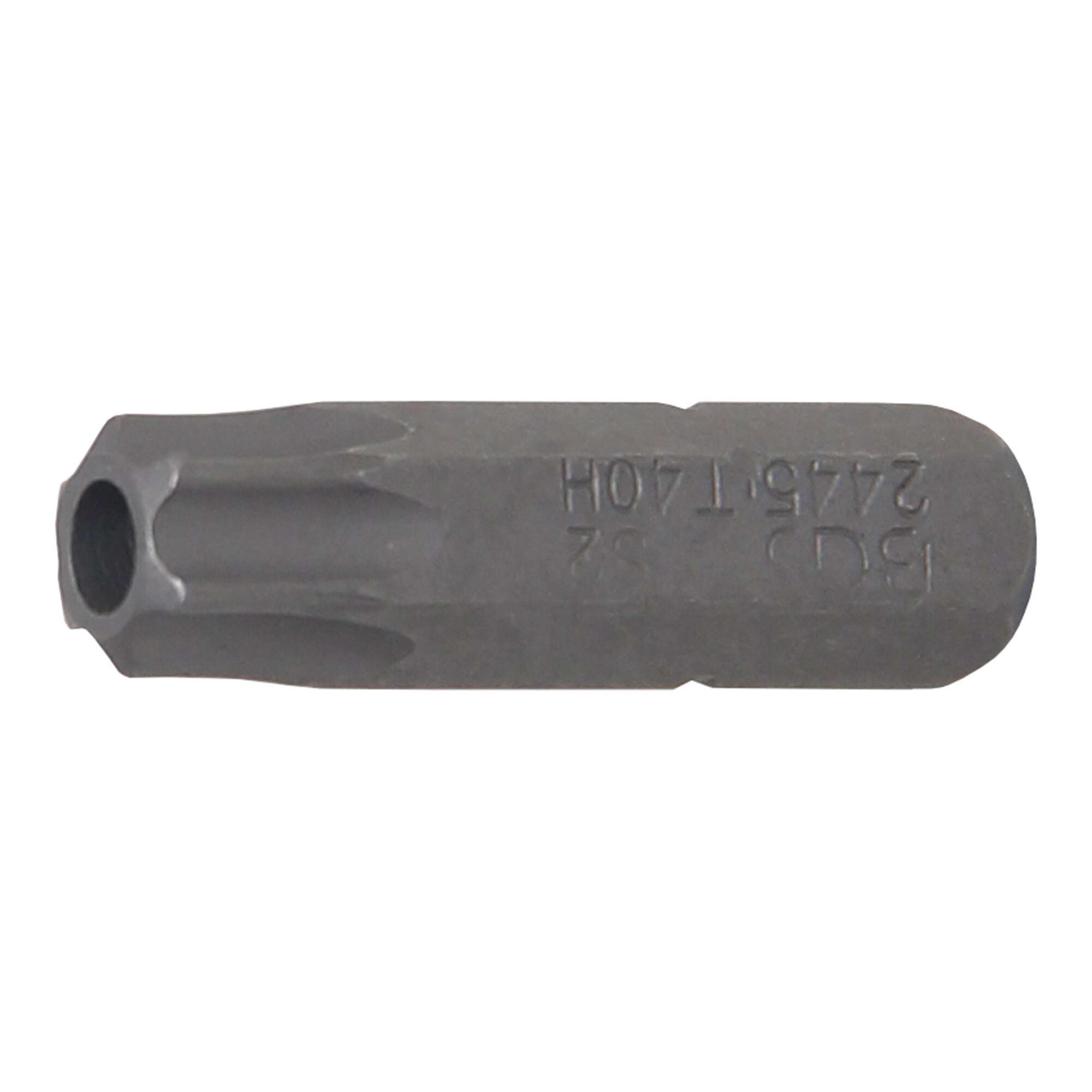 BGS Bit Antrieb Außensechskant 6,3 mm (1/4") T-Profil (für TX) mit Bohrung T40 ; BGS technic
