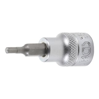 BGS Bit-Einsatz 2720, Antrieb Innenvierkant 10 mm (3/8"), Innensechskant 1/8"