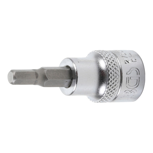 BGS Bit-Einsatz 2722, Antrieb Innenvierkant 10 mm (3/8"), Innensechskant 3/16"