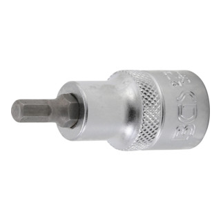 BGS Bit-Einsatz 2732, Länge 55 mm, Antrieb Innenvierkant 12,5 mm (1/2"), Innensechskant 7/32"