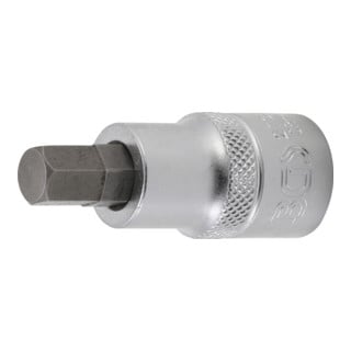 BGS Bit-Einsatz 2736, Länge 55 mm, Antrieb Innenvierkant 12,5 mm (1/2"), Innensechskant 3/8"