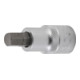 BGS Bit-Einsatz 2736, Länge 55 mm, Antrieb Innenvierkant 12,5 mm (1/2"), Innensechskant 3/8"-1
