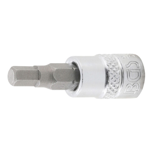 BGS Bit-Einsatz 2743, Antrieb Innenvierkant 6,3 mm (1/4"), Innensechskant 3/16"