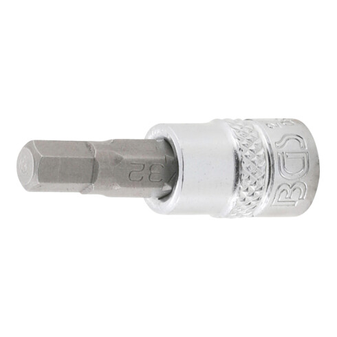 BGS Bit-Einsatz 2744, Antrieb Innenvierkant 6,3 mm (1/4"), Innensechskant 7/32"