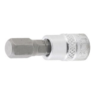 BGS Bit-Einsatz 2747, Antrieb Innenvierkant 6,3 mm (1/4"), Innensechskant 5/16"