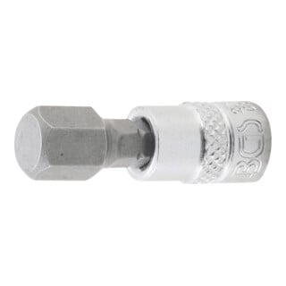 BGS Bit-Einsatz 2748, Antrieb Innenvierkant 6,3 mm (1/4"), Innensechskant 3/8"