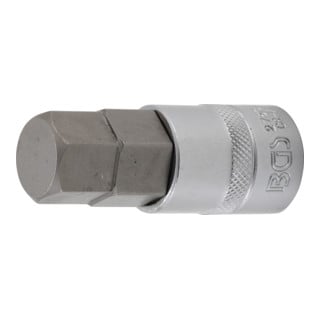 BGS Bit-Einsatz 2753, Länge 70 mm, Antrieb Innenvierkant 12,5 mm (1/2"), Innensechskant 13/16"