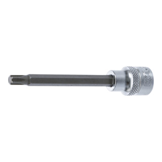 BGS Bit-Einsatz 4141, Länge 100 mm, Antrieb Innenvierkant 10 mm (3/8"), Keil-Profil (für RIBE) M6