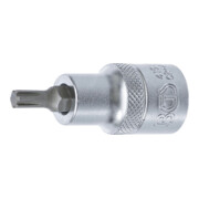 BGS Bit-Einsatz 4151, Antrieb Innenvierkant 12,5 mm (1/2"), Keil-Profil (für RIBE) M6