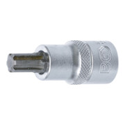 BGS Bit-Einsatz 4155, Antrieb Innenvierkant 12,5 mm (1/2"), Keil-Profil (für RIBE) M10-3