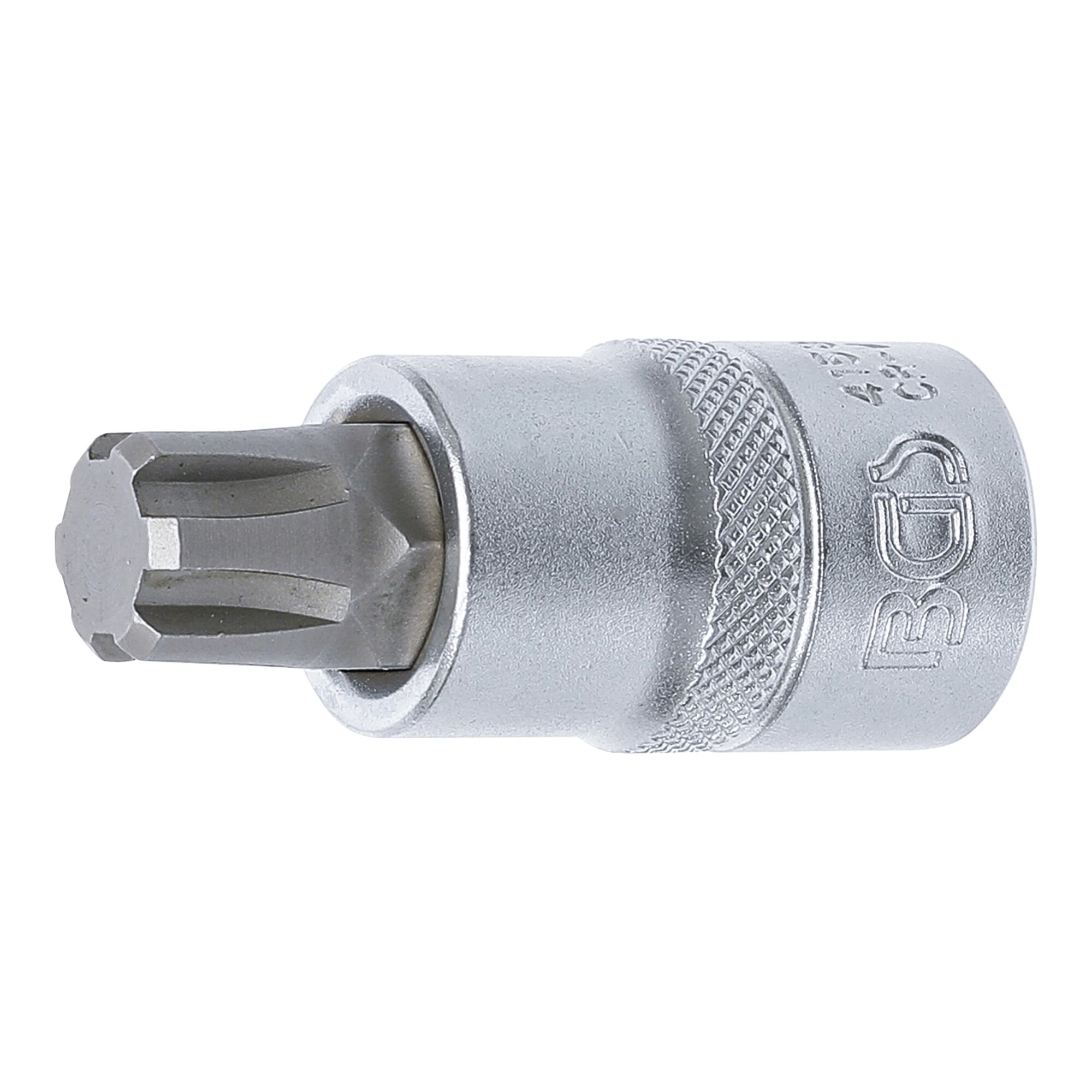BGS Bit-Einsatz 4158, Antrieb Innenvierkant 12,5 mm (1/2"), Keil-Profil (für RIBE) M14 ; BGS technic