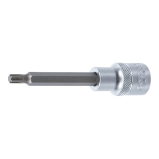 BGS Bit-Einsatz 4161, Länge 100 mm, Antrieb Innenvierkant 12,5 mm (1/2"), Keil-Profil (für RIBE) M6