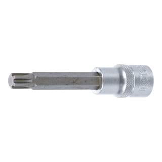 BGS Bit-Einsatz 4165, Länge 100 mm, Antrieb Innenvierkant 12,5 mm (1/2"), Keil-Profil (für RIBE) M10