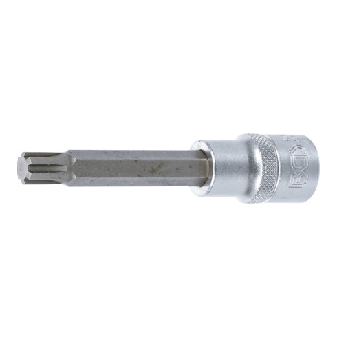 BGS Bit-Einsatz 4165, Länge 100 mm, Antrieb Innenvierkant 12,5 mm (1/2"), Keil-Profil (für RIBE) M10