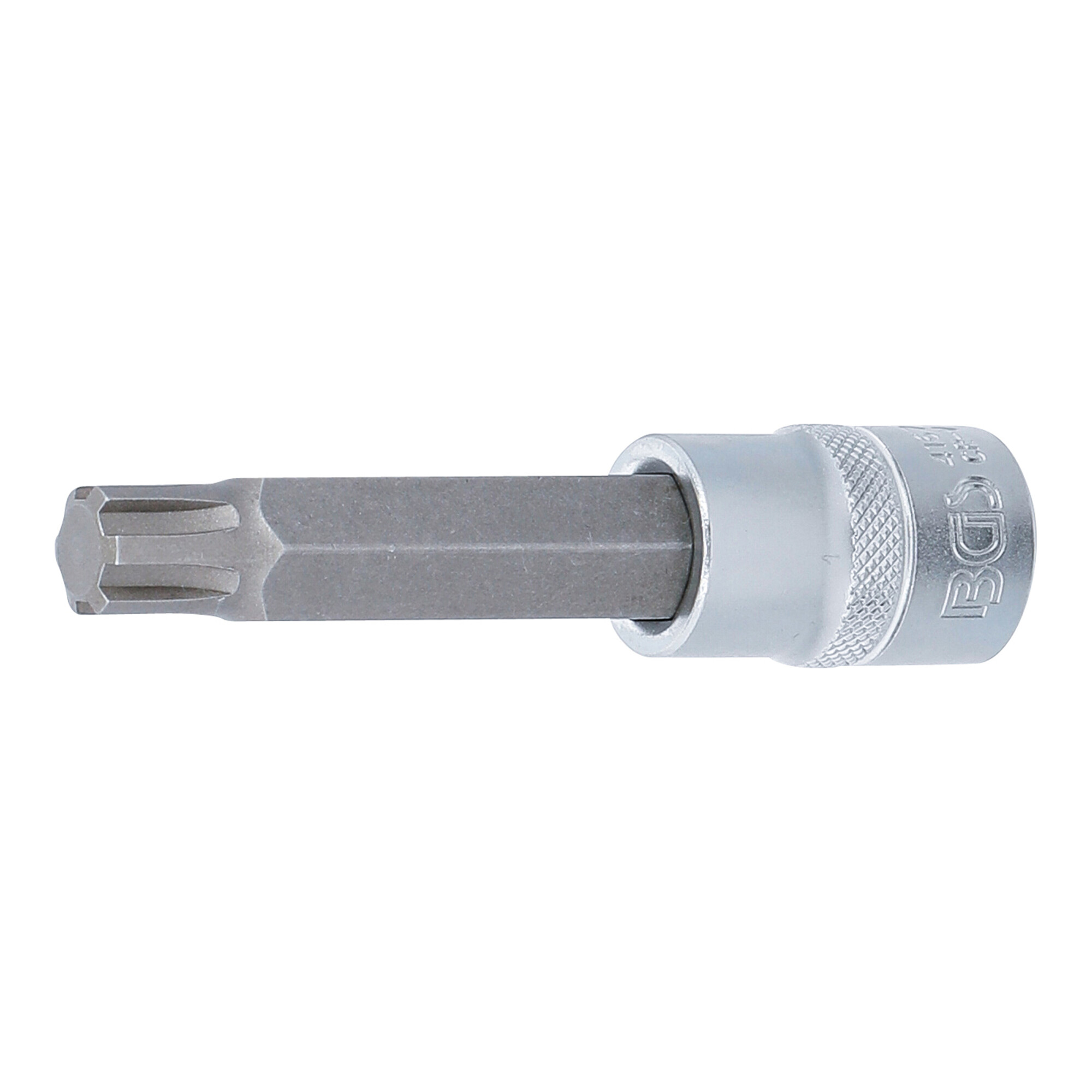 BGS Bit-Einsatz 4167, Länge 100 mm, Antrieb Innenvierkant 12,5 mm (1/2"), Keil-Profil (für RIBE) M13 ; BGS technic