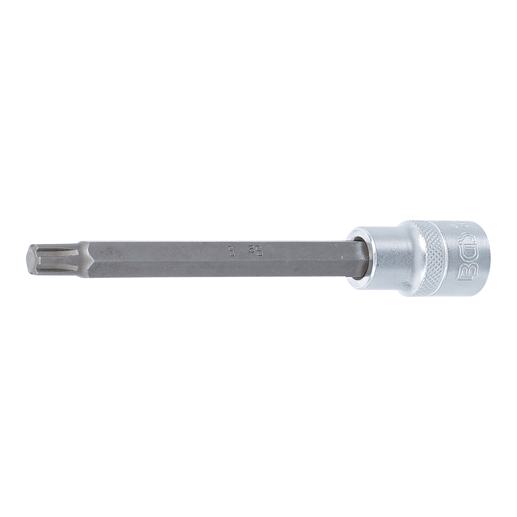 BGS Bit-Einsatz 4174, Länge 140 mm, Antrieb Innenvierkant 12,5 mm (1/2"), Keil-Profil (für RIBE) M9 ; BGS technic