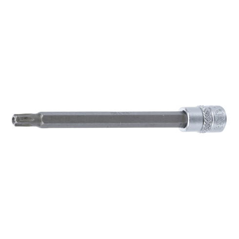 BGS Bit-Einsatz 4203, Länge 100 mm, Antrieb Innenvierkant 6,3 mm (1/4"), T-Profil (für TX) mit Bohrung T30