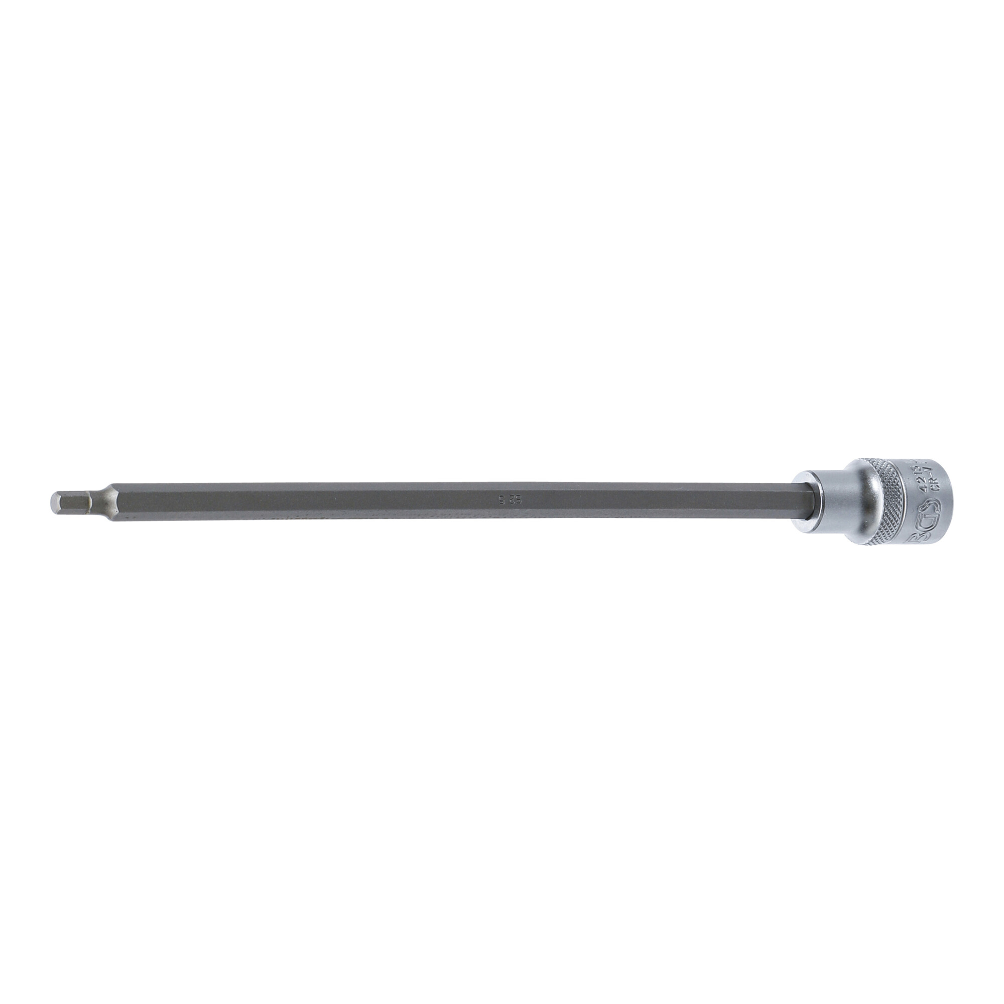 BGS Bit-Einsatz 4215, Länge 240 mm, Antrieb Innenvierkant 12,5 mm (1/2"), Innensechskant 5 mm ; BGS technic