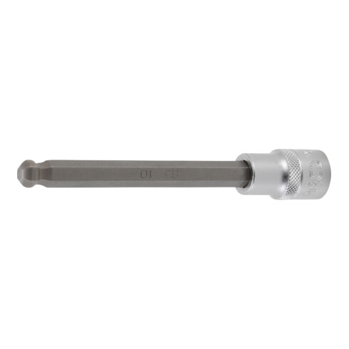 BGS Bit-Einsatz 4258-10, Länge 140 mm, Antrieb Innenvierkant 12,5 mm (1/2"), Innensechskant mit Kugelkopf 10 mm