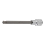 BGS Bit-Einsatz 4258-10, Länge 140 mm, Antrieb Innenvierkant 12,5 mm (1/2"), Innensechskant mit Kugelkopf 10 mm