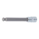 BGS Bit-Einsatz 4258-12, Länge 140 mm, Antrieb Innenvierkant 12,5 mm (1/2"), Innensechskant mit Kugelkopf 12 mm-1
