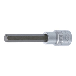 BGS Bit-Einsatz 4264, Länge 100 mm, Antrieb Innenvierkant 12,5 mm (1/2"), Innensechskant 10 mm