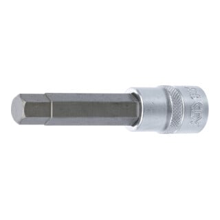 BGS Bit-Einsatz 4267, Länge 100 mm, Antrieb Innenvierkant 12,5 mm (1/2"), Innensechskant 13 mm