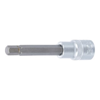 BGS Bit-Einsatz 4268, Länge 100 mm, Antrieb Innenvierkant 12,5 mm (1/2"), Innensechskant 9 mm