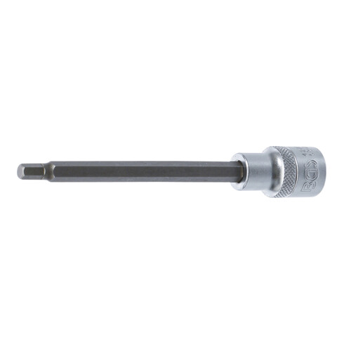 BGS Bit-Einsatz 4271, Länge 140 mm, Antrieb Innenvierkant 12,5 mm (1/2"), Innensechskant 6 mm