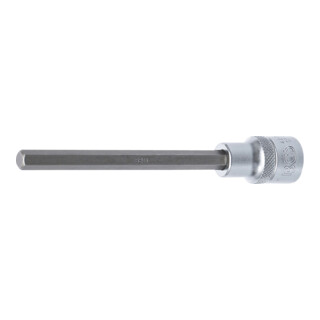 BGS Bit-Einsatz 4272, Länge 140 mm, Antrieb Innenvierkant 12,5 mm (1/2"), Innensechskant 8 mm