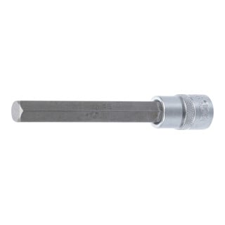 BGS Bit-Einsatz 4274, Länge 140 mm, Antrieb Innenvierkant 12,5 mm (1/2"), Innensechskant 14 mm