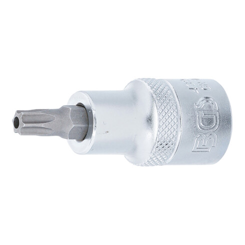 BGS Bit-Einsatz 4326, Antrieb Innenvierkant 12,5 mm (1/2"), T-Profil (für TX) mit Bohrung T40
