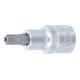 BGS Bit-Einsatz 4327, Antrieb Innenvierkant 12,5 mm (1/2"), T-Profil (für TX) mit Bohrung T45-1