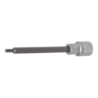 BGS Bit-Einsatz 4330, Länge 140 mm, Antrieb Innenvierkant 12,5 mm (1/2"), Innenvielzahn (für XZN) M5