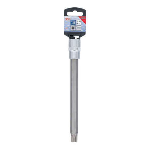 BGS Bit-Einsatz 4337, Länge 200 mm, Antrieb Innenvierkant 12,5 mm (1/2"), Innenvielzahn (für XZN) M14