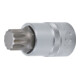 BGS Bit-Einsatz 4347, Antrieb Innenvierkant 12,5 mm (1/2"), Innenvielzahn (für XZN) M18-1