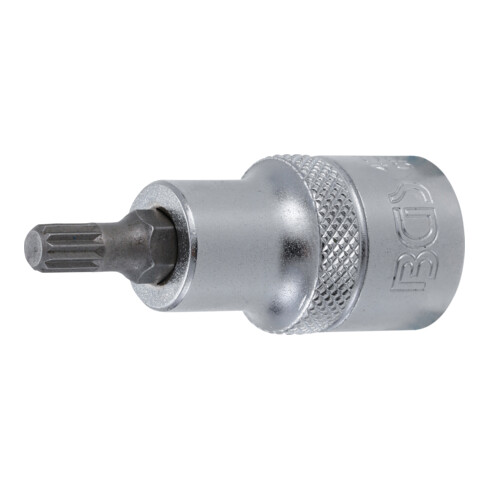 BGS Bit-Einsatz 4351, Antrieb Innenvierkant 12,5 mm (1/2"), Innenvielzahn (für XZN) M6