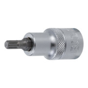 BGS Bit-Einsatz 4351, Antrieb Innenvierkant 12,5 mm (1/2"), Innenvielzahn (für XZN) M6